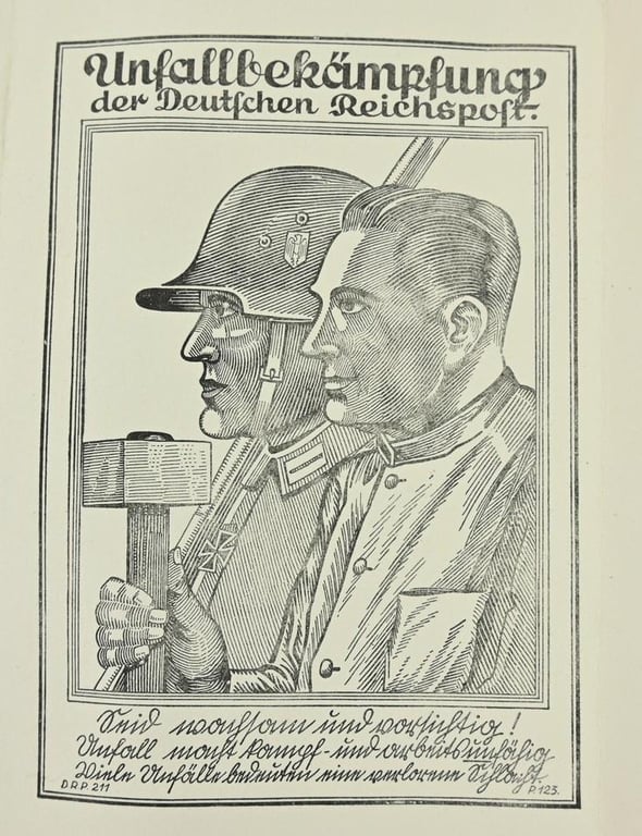 German Reichspost Advertising Paper