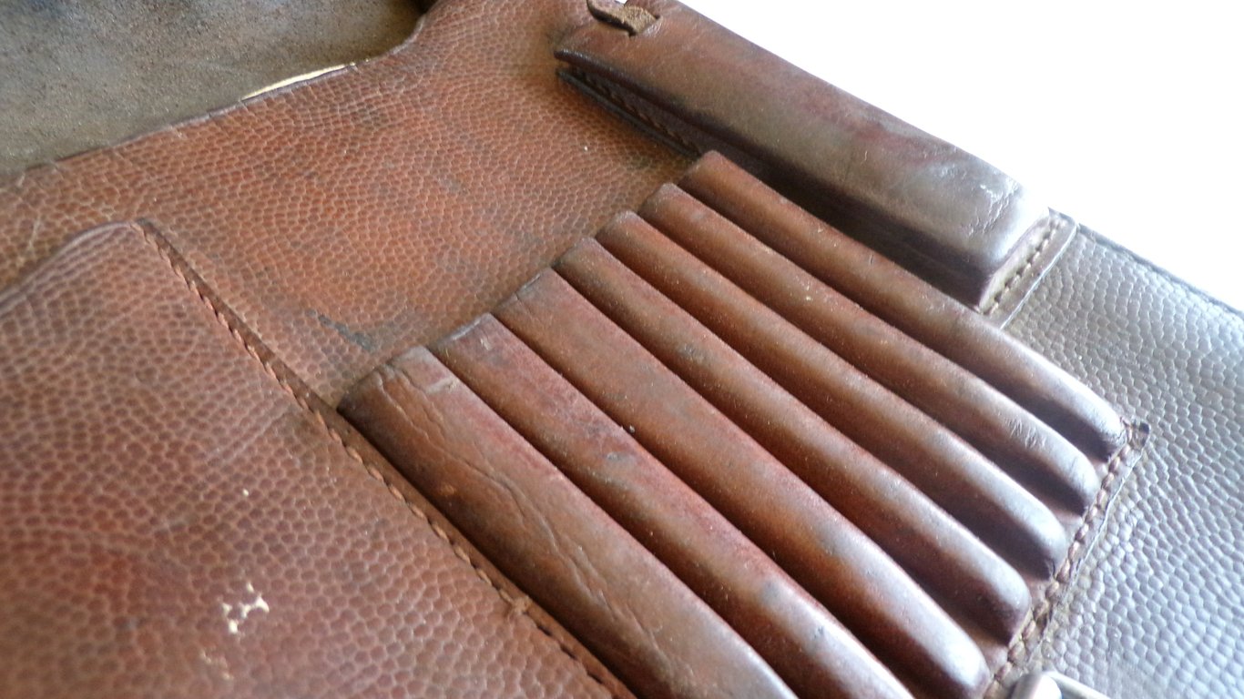 Early Brown Officer's Map Case with Ypern Map