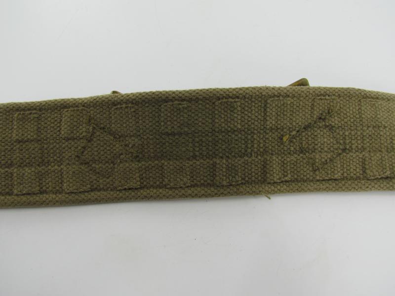 British WWII  ( Blancoed ) Webbing Combat Belt