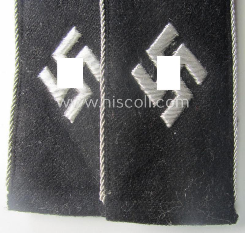 Pair of officers-type shoulderstraps: 'Sicherheitsdienst'- (ie. 'SD'-) related so-called: 'Schützmannschaften'