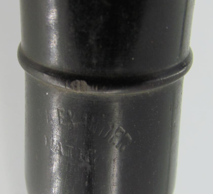 BDM (Bund Deutscher Mädel) marching fife with original black leather carrying case.
