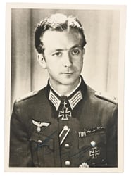 Signature of Wehrmacht Heer KC Recipient 'Wolfram Kertz'