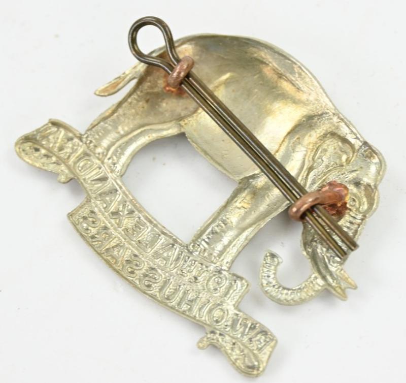 British Army pre-WW1 19th Royal Hussars (Queen Alexandra's Own) Cap Badge