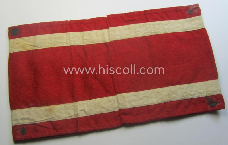 'NS-Studentenbund' (ie. N.S.B.O.- or national-socialist students'-league) armband (ie. 'Armbinde') being a just moderately used example that comes in a wonderful condition