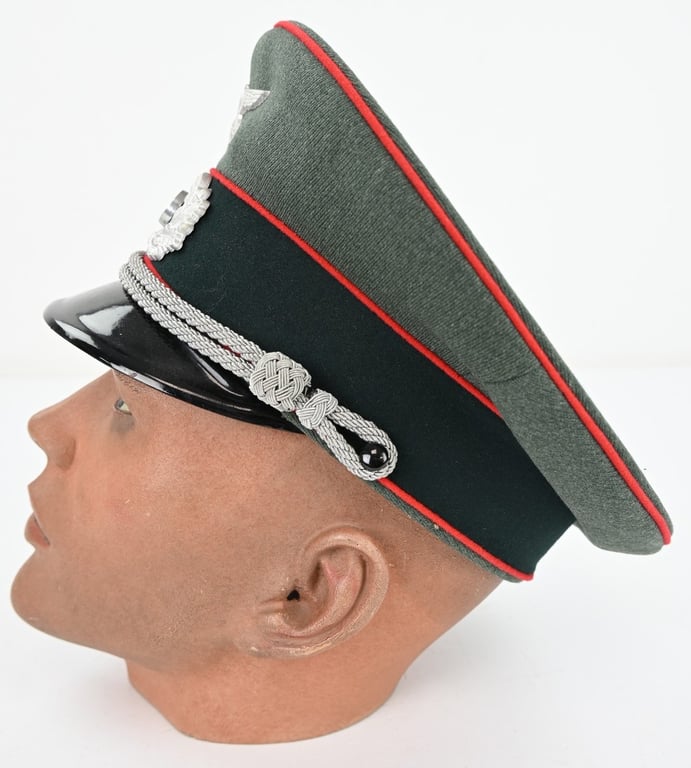 German WH Officer Visor Cap Artillery