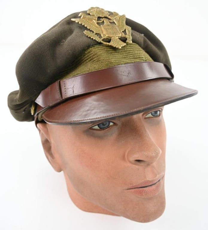 US WW2 Officer's Crusher Visor Cap