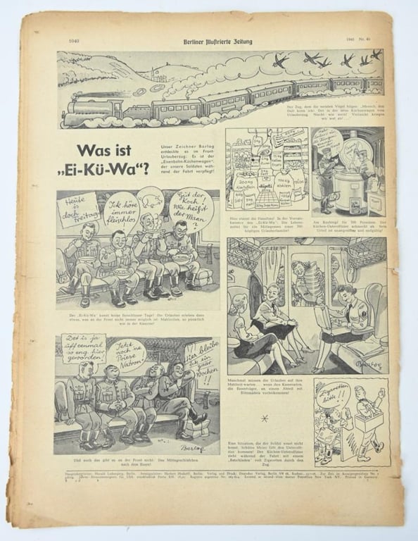 German Berliner Illustrierte Zeitung Newspaper October 1941