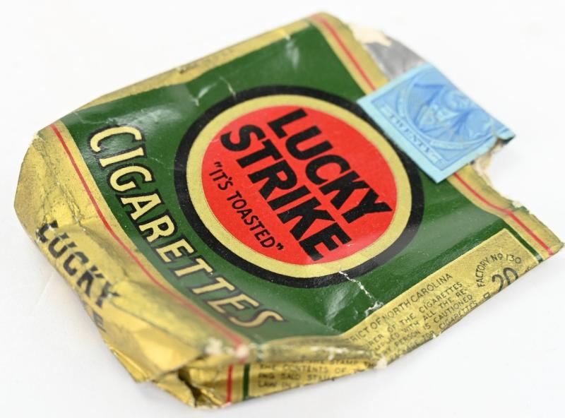 US WW2 Package of Lucky Strike Cigarets