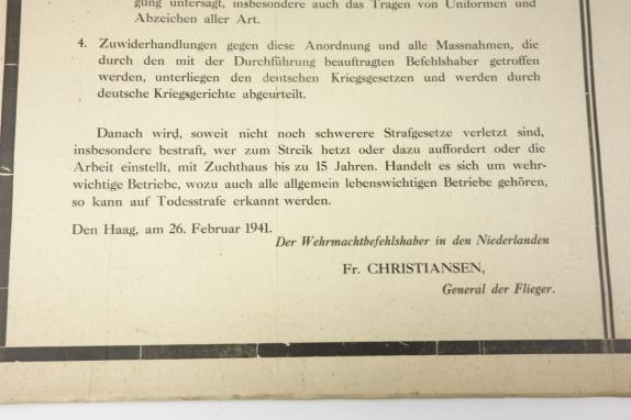 German/Dutch announcement Postersign Christiansen