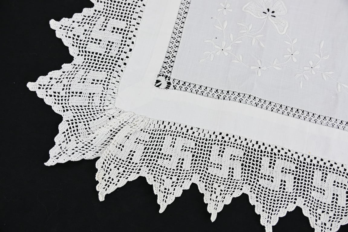 German Third Reich Period Swastika Table Cloth