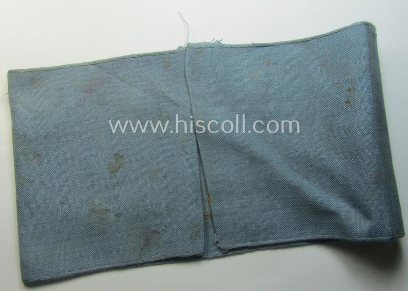 Truly used- and/or worn, WH (Heeres) related armband (ie. 'Armbinde') entitled: 'Front-Sammelstelle'