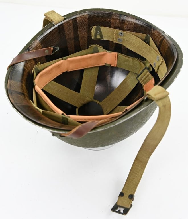 US WW2 M1 Fixed Bale Helmet 'Schlueter' War Reject