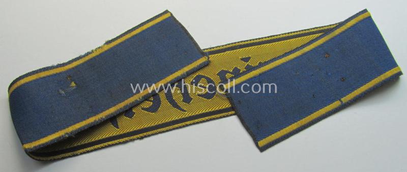 WH (KM) cuff-title (ie. 'Ärmelstreifen') entitled: 'Marinehelfer'