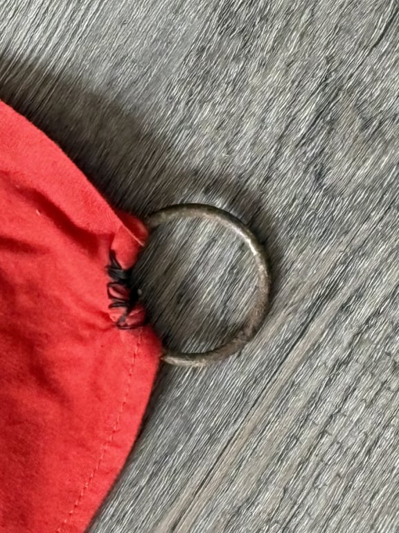 EARLY RARE GERMAN WWII, THIRD REICH COMBAT PANZER TANK IDENTIFICATION FLAG. ADDITIONAL PHOTOS