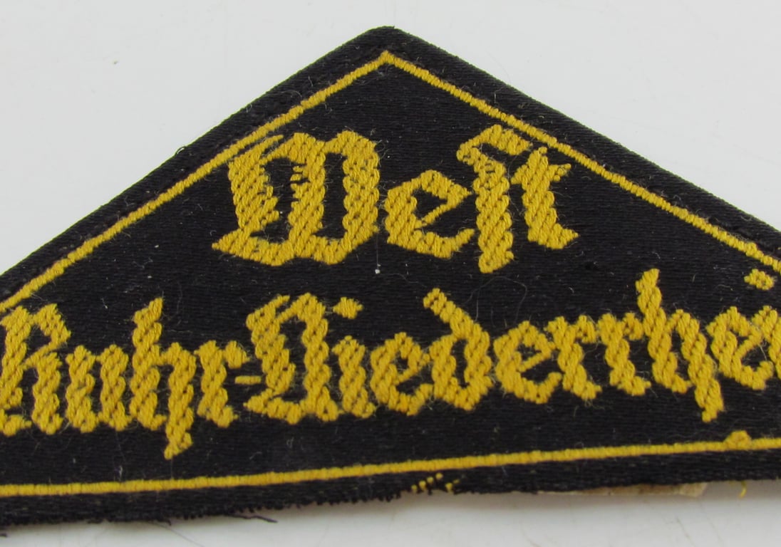 Hitler Youth Gebietsdreieck “West Ruhr-Niederrhein” with RZM Label