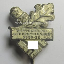 WHW- (ie. 'Winterhilfswerke'- ie. 'Opferschiessen'-) related commemorative lapel-pin...