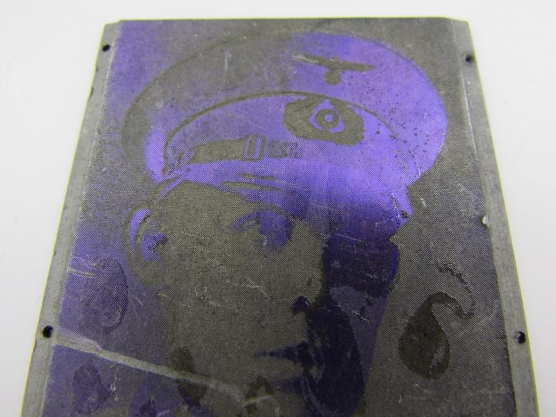 Original German Newspaper Photo “Druckplatte” (printing plate)