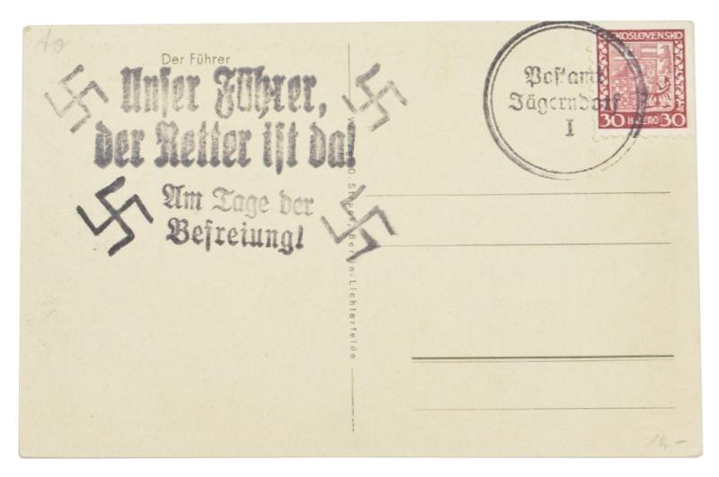 German Adolf Hitler Portrait Postcard