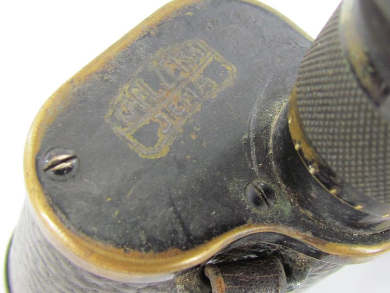 Carl Zeiss Jena DF 6x binoculars ww1 with Case