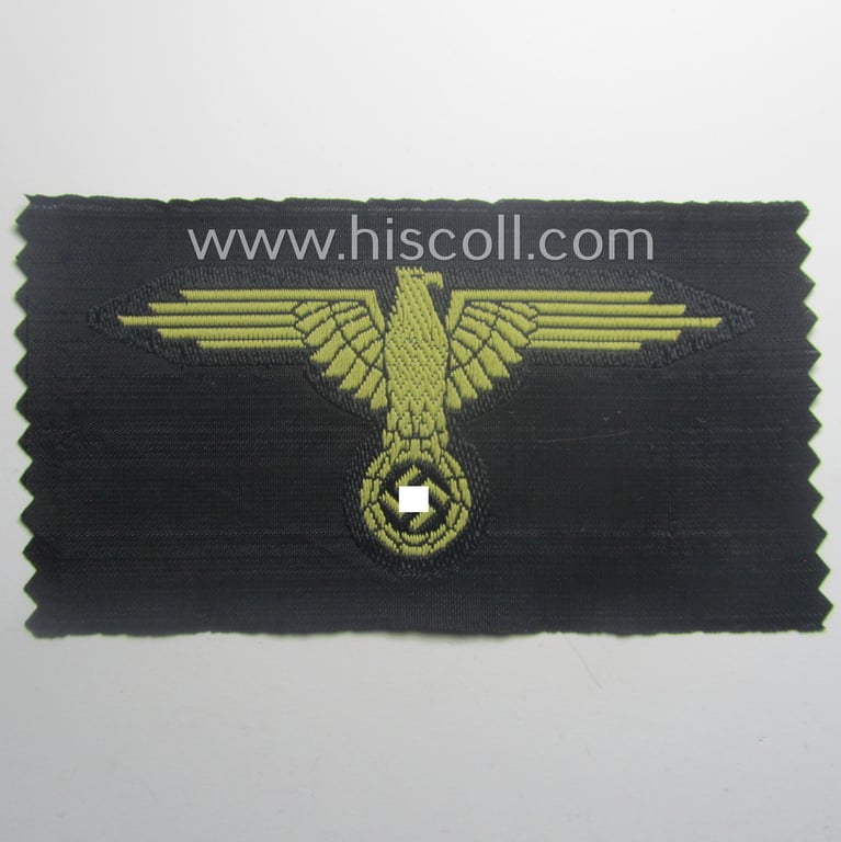 'SS' (ie. 'Waffen-SS') 'BeVo'-woven, EM- (ie. NCO-pattern) tropical-styled arm-eagle (ie. 'Tropen-Ärmeladler für Mannschaften u. Unterführer der Waffen-SS')