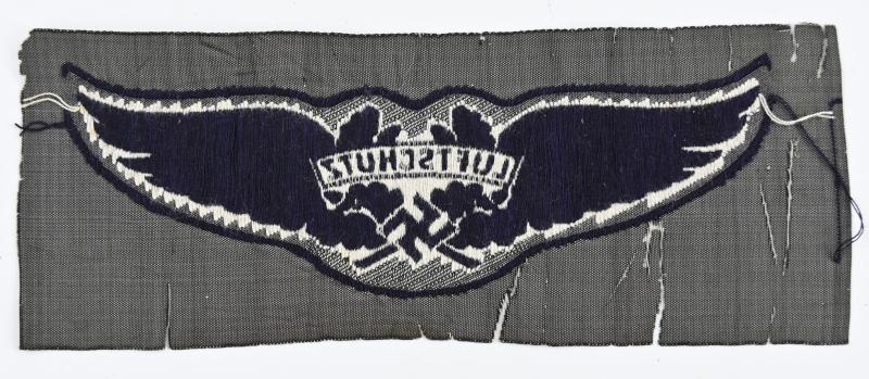 German Luftschutz Cap Badge