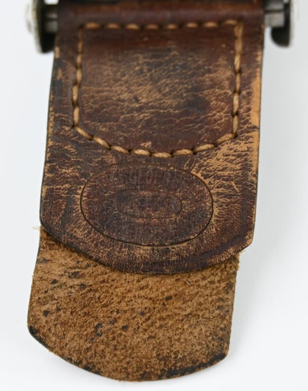 German WH Heer Beltbuckle with Tab 'Gebr. Gloerfeld 1938'