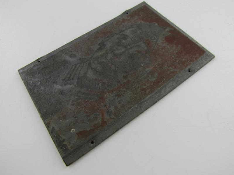 Original German Newspaper Photo “Druckplatte” (printing plate)