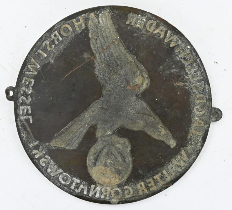 German SA Commemorative plaque for aircraft of the Horst Wessel squadron
