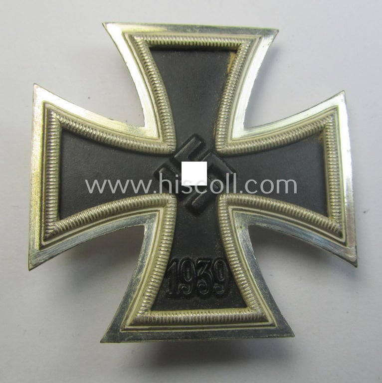 'Eisernes Kreuz 1. Klasse' (ie. Iron Cross 1st Class) being a maker- (ie. '26'-) marked example as was produced by the company: 'B.H. Mayer's Kunstprägeanstalt'