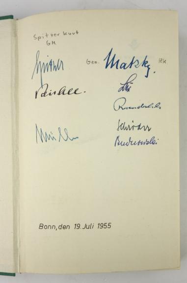 German Book with signatures