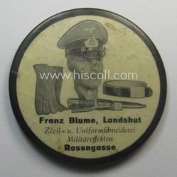 Interesting, WWII-period 'promotional-item' (ie. hand-held mirror or: 'Spiegel')...