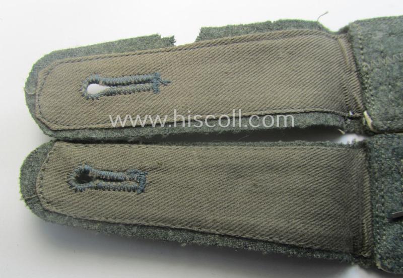 Pair of early- (ie. mid-) war-period WH (Heeres) 'M40'- (ie. 'M43'-) pattern, neatly 'cyphered' NCO-type shoulderstraps as was intended for a: 'Feldwebel u. Mitglied des Radfahrer-Schwadrons 2'
