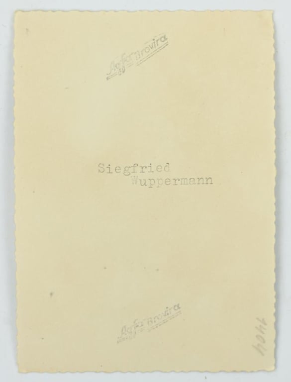 German KM Portrait Picture 'Siegfried Wuppermann'
