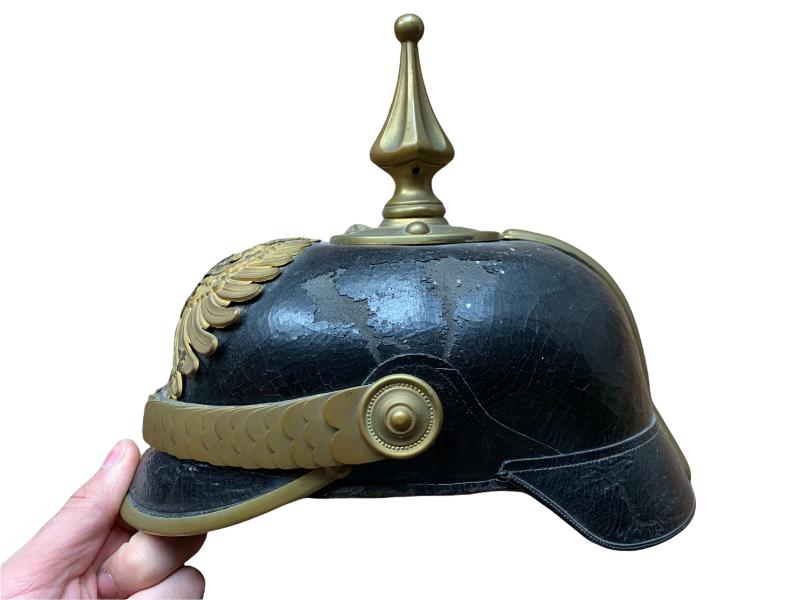 German WW1 Customs Spiked Helmet 'Pickelhaube'