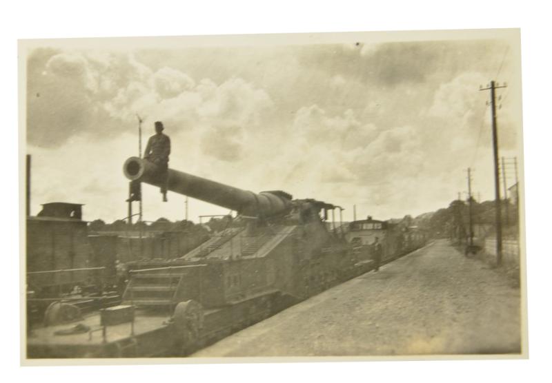 German Picture set Railway Artillery Canon 'Bruno'