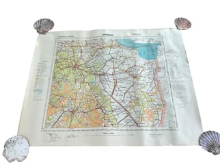 German issue map 1:100 000 Groningen (The Netherlands)