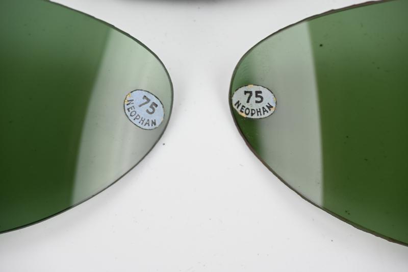 German LW Pilot Flying Goggles Spare Glasses Set