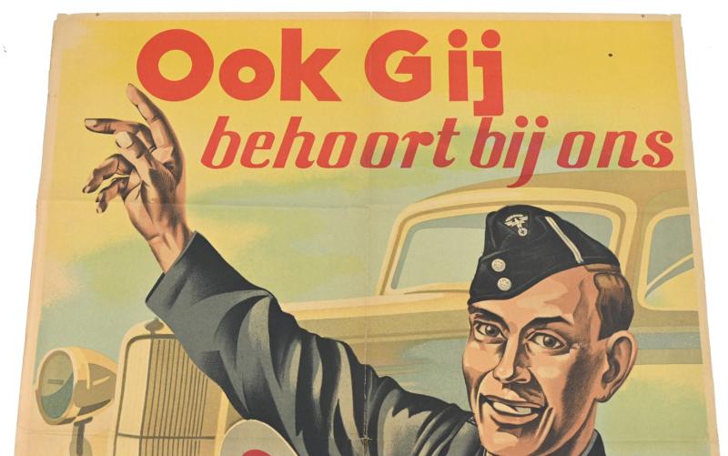 Dutch NSKK Poster 'Ook Gij behoort bij ons'