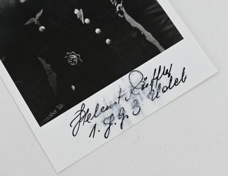 Signature of Luftwaffe KC Recipient 'Helmut Rüffler'