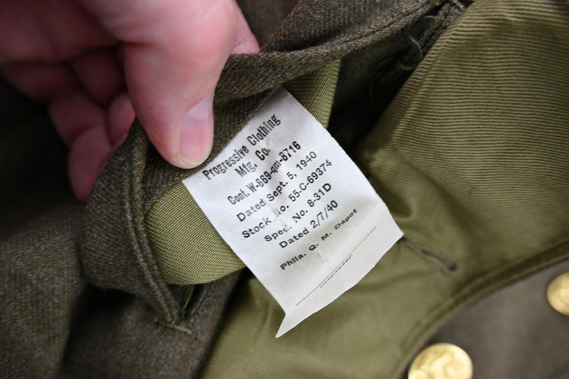 US WW2 Class A Service Dress Jacket 1940