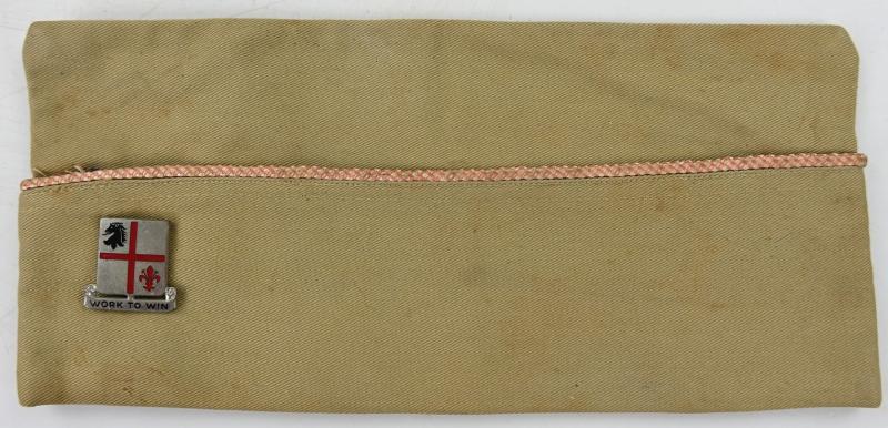 US WW2 Garrison Cap with Sweatheart Pillow Cover 835th Engineer Battalion