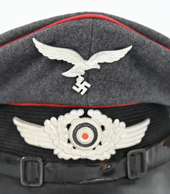 German LW Flak Visor Cap Flak Regiment 11