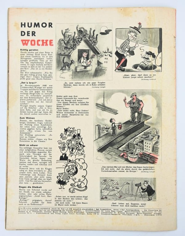 German Third Reich Magazine 'Die Woche' 1943