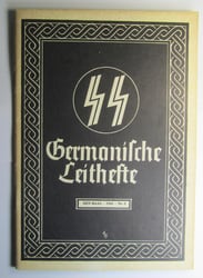 Attractive, Dutch-language issued 'SS-Leitheft' (being a so-called: 'SS-Germanisches...