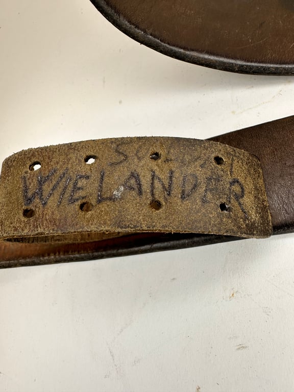 WW2 German leather belt "102"cm