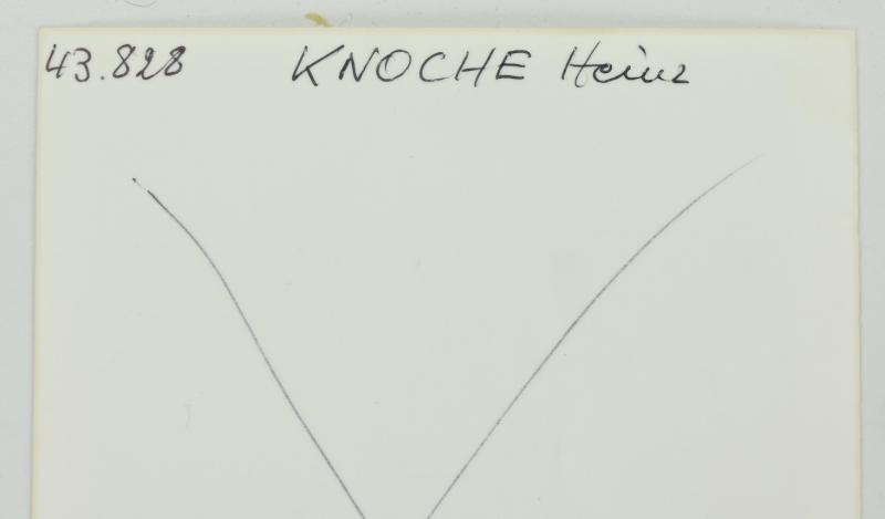 Signature of Wehrmacht Heer KC Recipient 'Heinz Knoche'