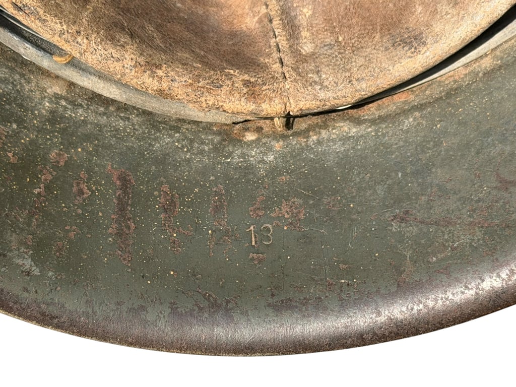 M42 Camouflage Helmet battle damage