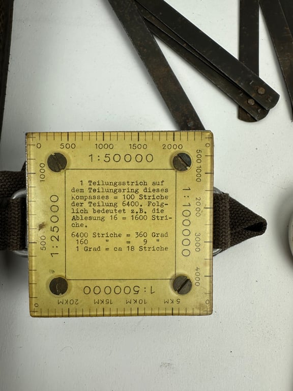 WW2 German Brown Map case "found like this"