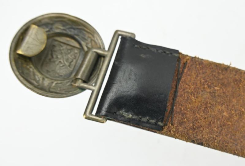 German Third Reich State Police belt & Beltbuckle with mapcase