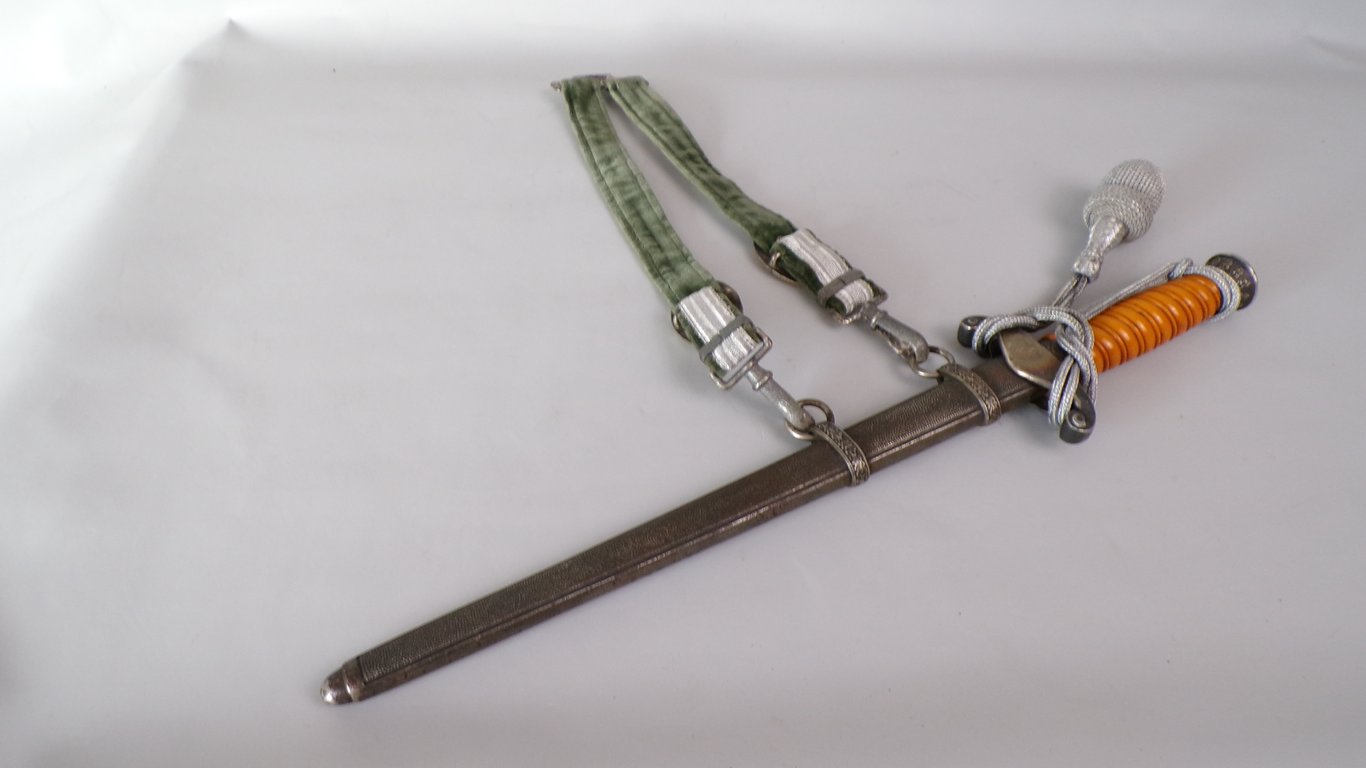 Army Officer dagger with hanger and portepee by WKC